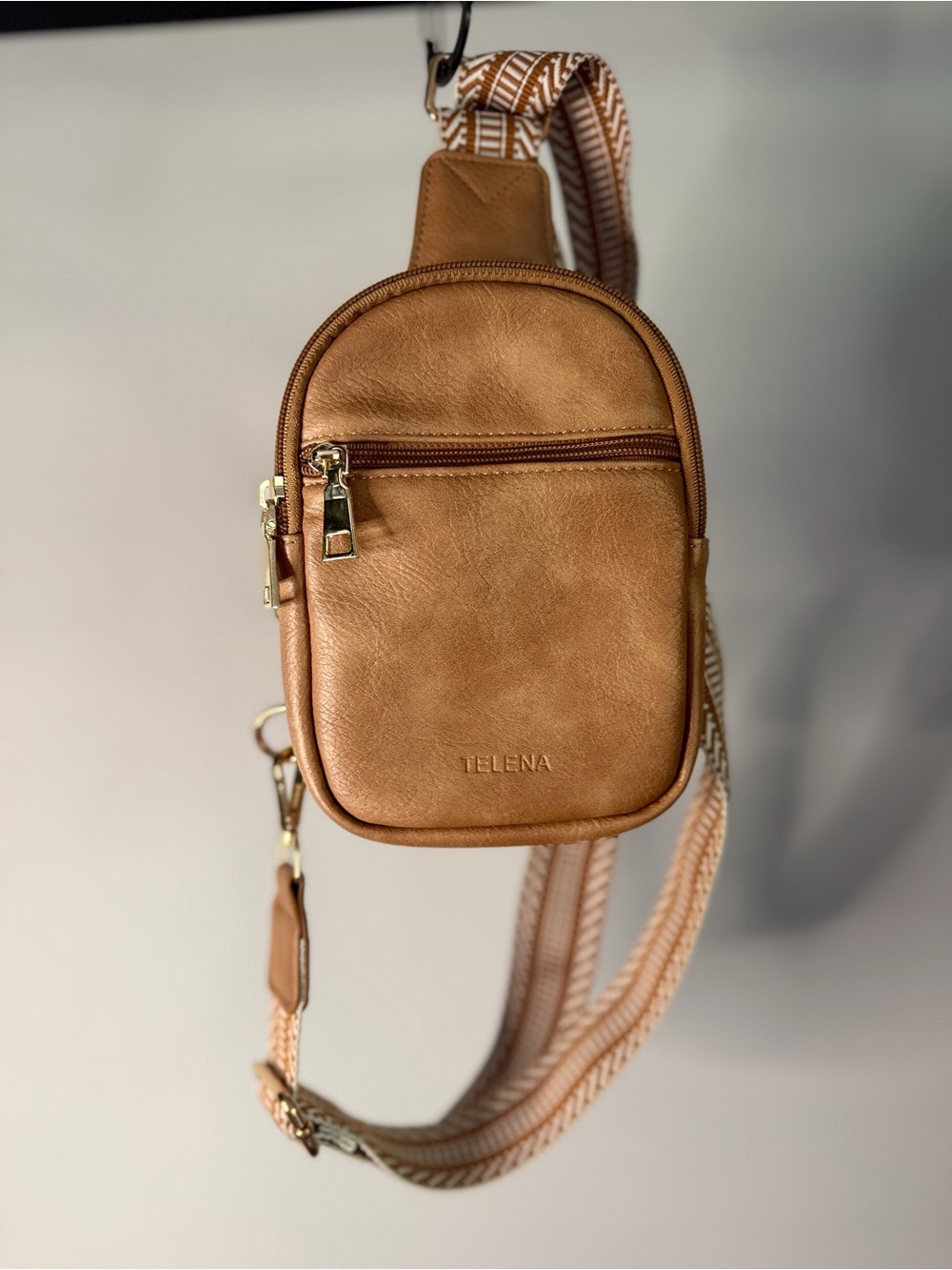Telena Mini Crossbody Bag in Tan